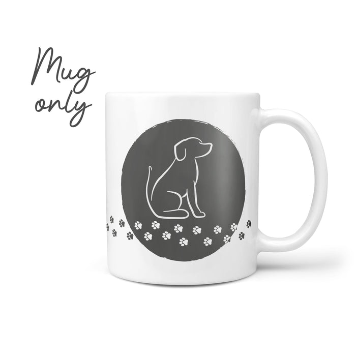 Personalised Whippet Mug & Coaster Dog Gift Set