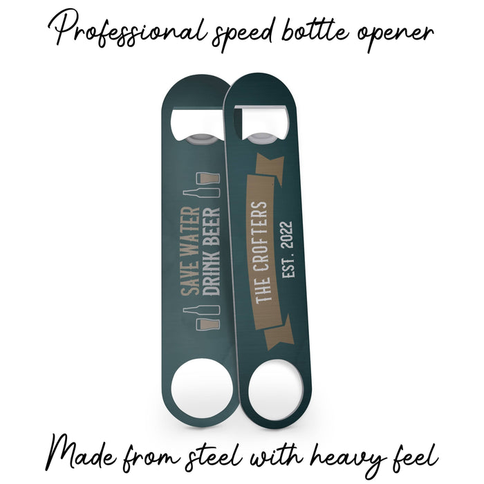 Mini Pub in a Box - Home Bar Set - Coasters, Bottle Opener & Snacks