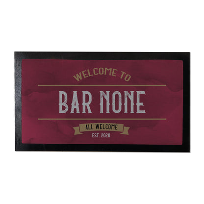 Vintage Home Bar Accessories - Personalised Bar Mat