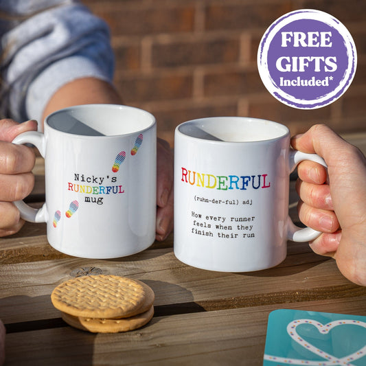 Personalised Running Gift - Runderful Definition Mug & Coaster