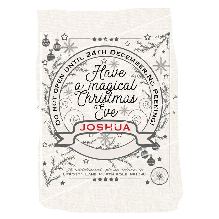 Personalised Traditional Present Sack