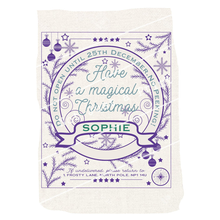 Personalised Traditional Present Sack