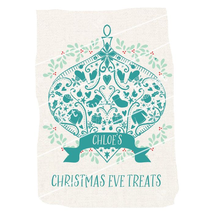 Decorative Christmas Sack - Customised For 1st Christmas Or Eve With Any Words