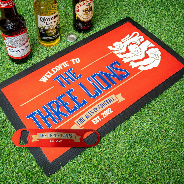 The Three Lions Home Bar England Football Gift Set