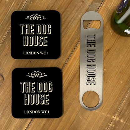 Vintage Bar Accessories with Traditional English Pub Design
