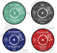 Vinyl record coasters showing details of someone's wedding