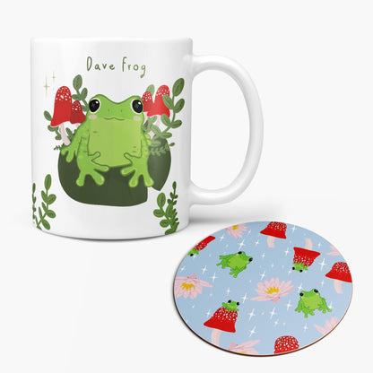 Family Frog Mugs & Coasters - Personalised Spring New Home Gift