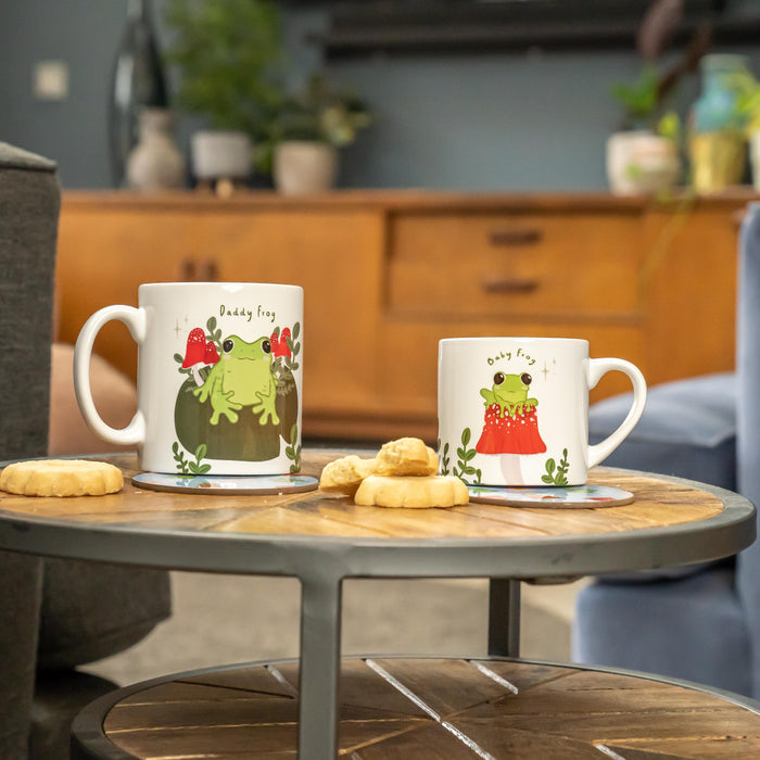 Family Frog Mugs & Coasters - Personalised Spring New Home Gift